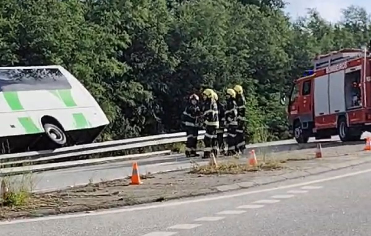 Despiste de autocarro em Mangualde faz dois feridos ligeiros