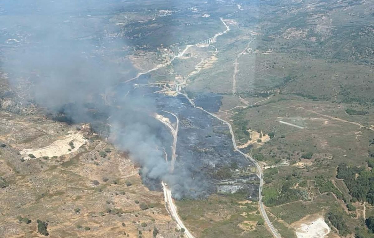 Mangualde: Incêndio em Póvoa de Cervães consumiu cerca de 100 hectares