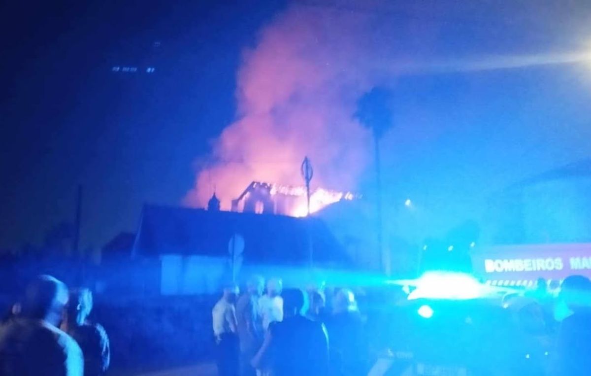 Incêndio habitacional em Ançada no concelho de mangualde mobiliza bombeiros