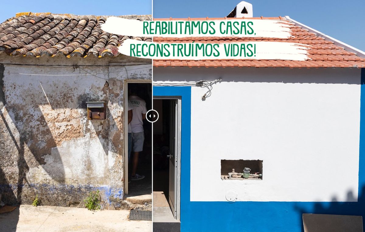 Voluntários da Just a Change vão recuperar casas em Mangualde