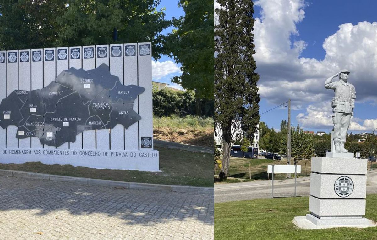 Monumento em homenagem aos combatentes em Penalva do Castelo